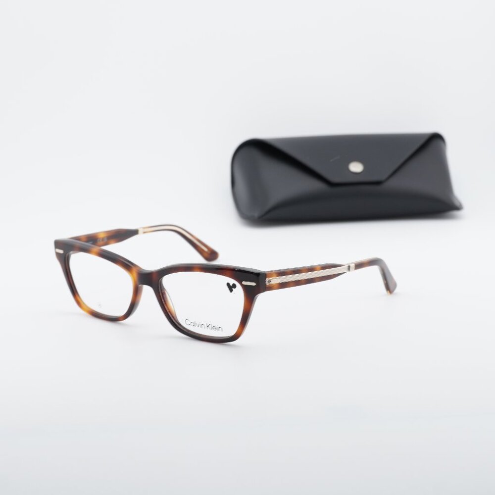Calvin Klein CK23512 240 Cat Eye Eyeglasses 52mm - Havana